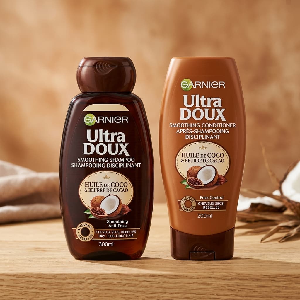 Shampooing & Après-Shampooing Disciplinant Ultra Doux Coco & Beurre de Cacao