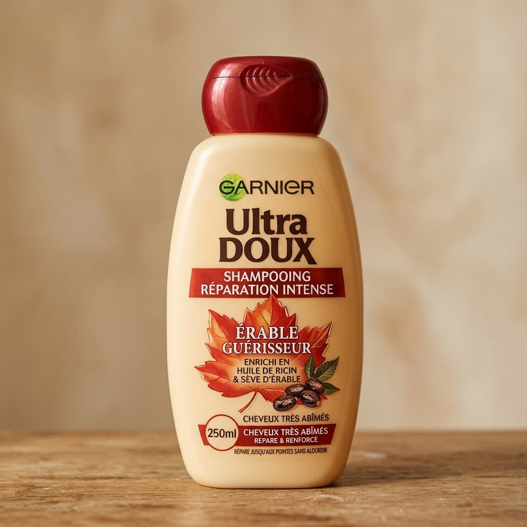 Shampooing Réparation Intense Ultra Doux Érable Guérisseur & Huile de Ricin